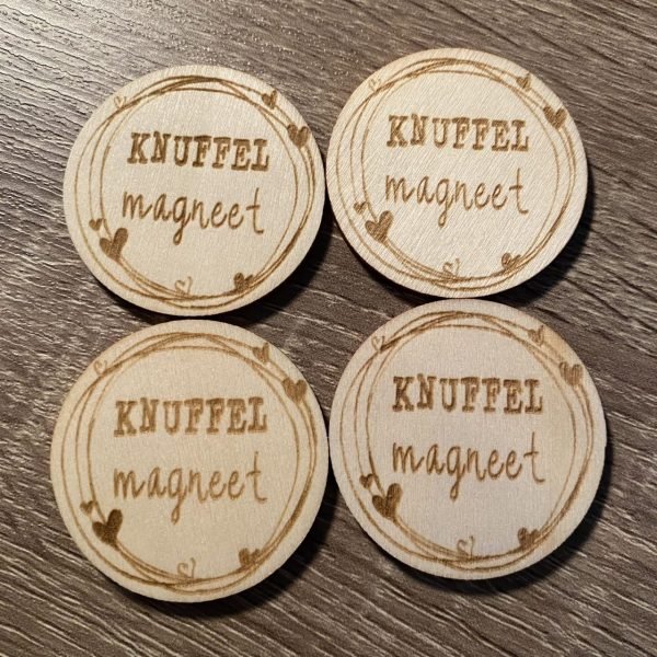 Knuffel magneet - rond