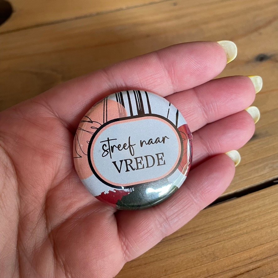Button - " Streef naar vrede" - Afbeelding 6