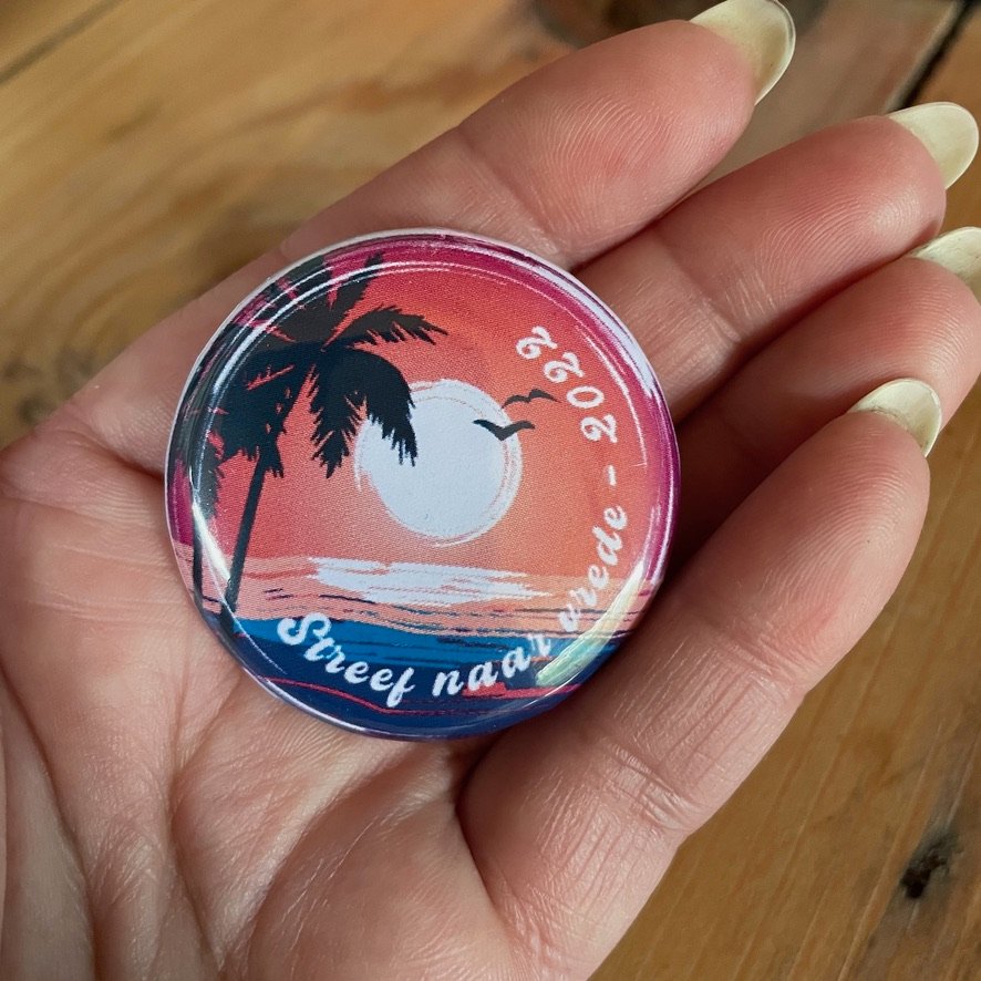 Button - " Streef naar vrede" - Afbeelding 3