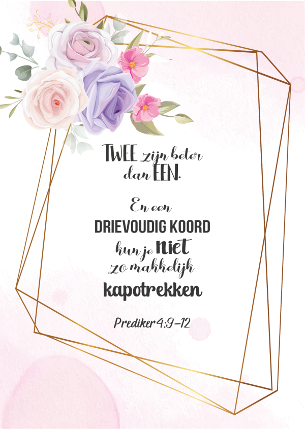Kaart - Twee zijn beter dan een