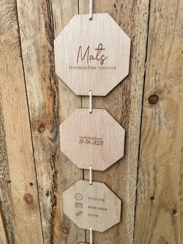Houten geboorteslinger - Afbeelding 3